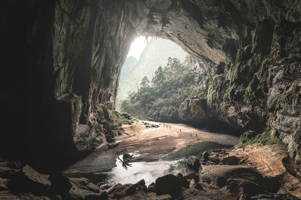 Private expedition in world’s largest cave Son Doong cave in Vietnam. Photo by Andrew Skv.
