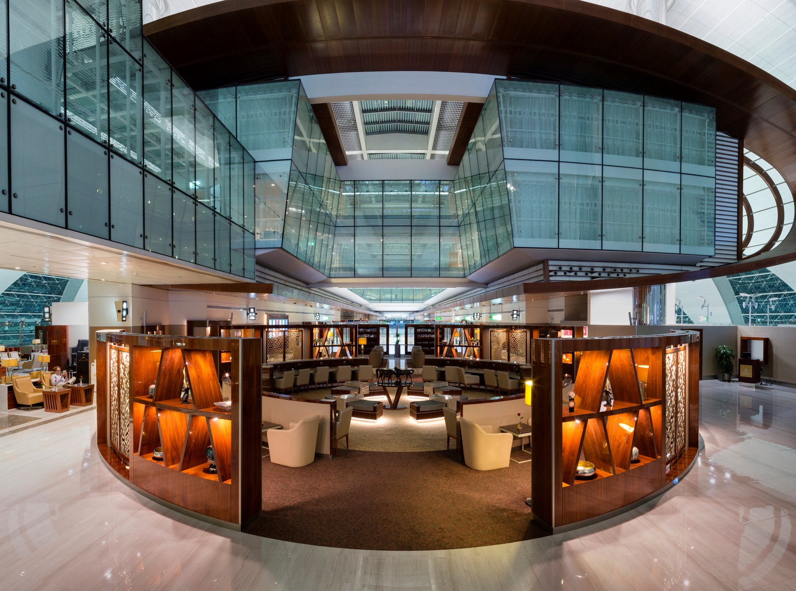 Emirates Business Class Lounge in Dubai. Photo by Emirates.