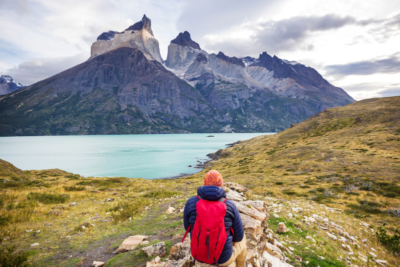 breathtaking view of torres del paine national park chile